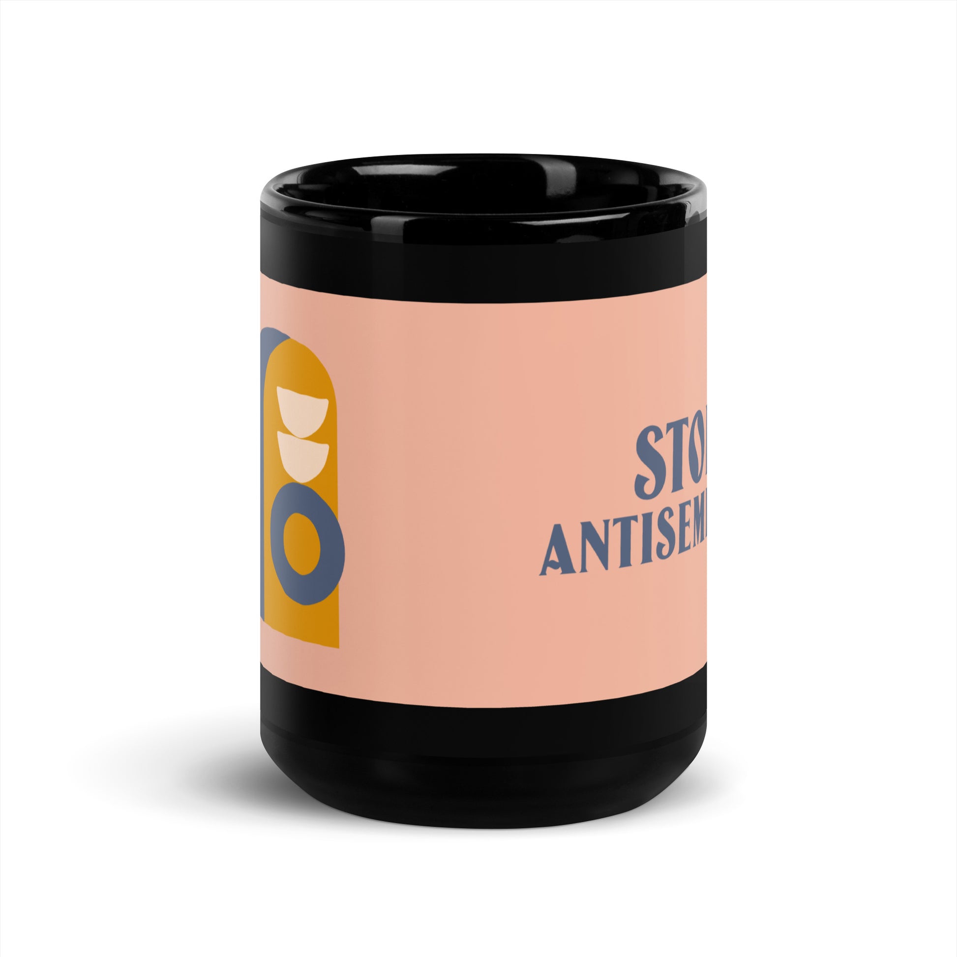 Minimal Shine | Antisemitism | Black Glossy Mug