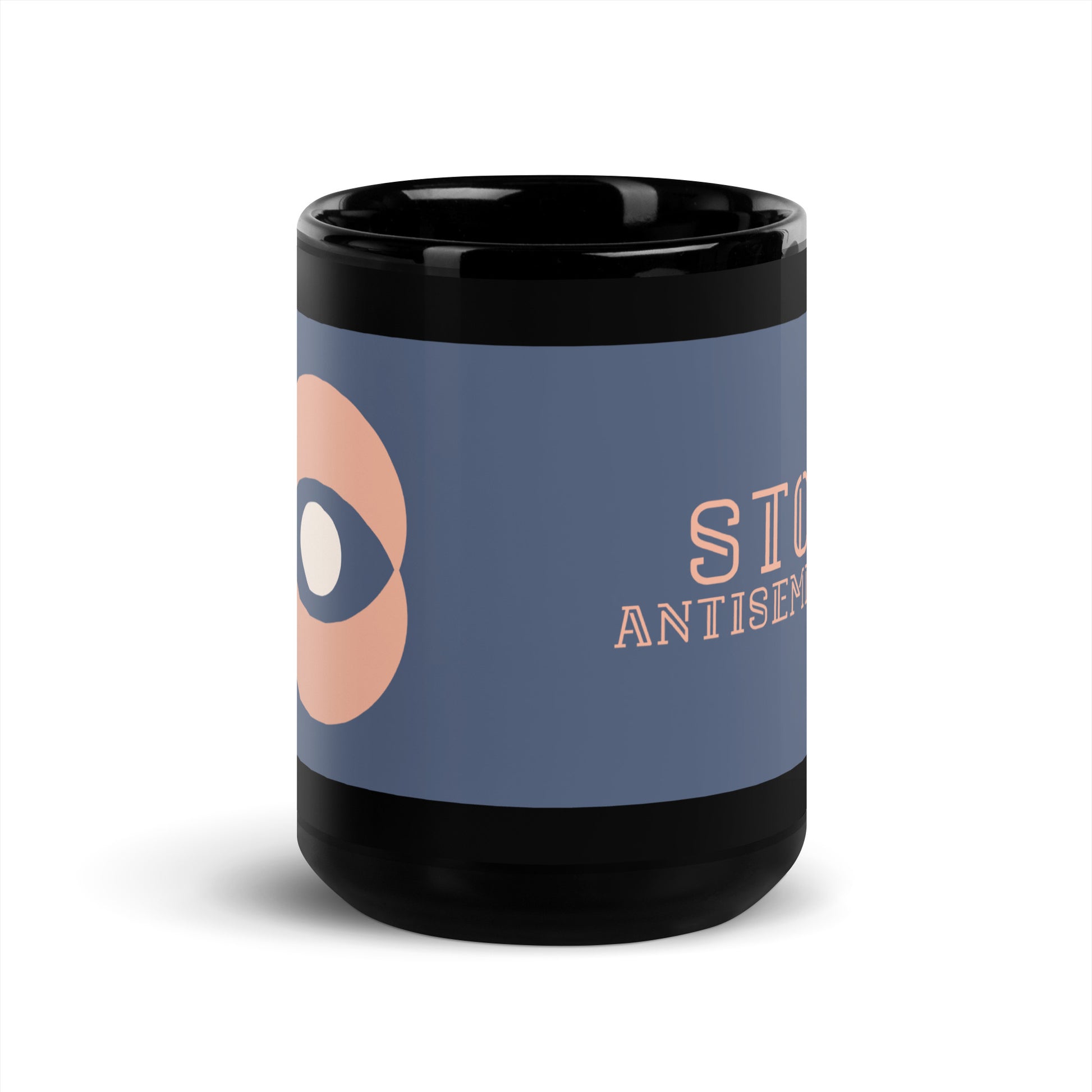 Minimal Shine | Antisemitism | Black Glossy Mug