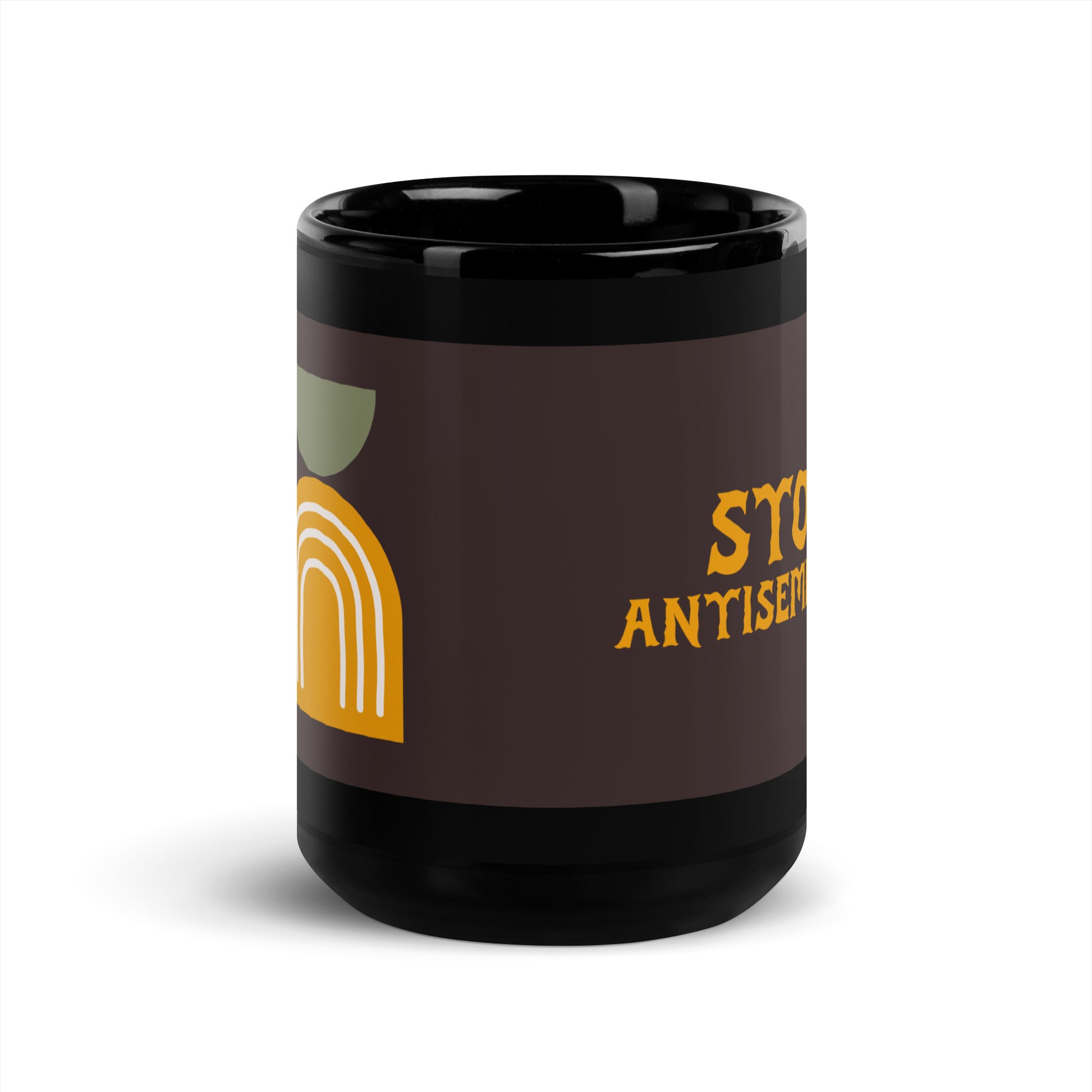 Minimal Shine | Antisemitism | Black Glossy Mug