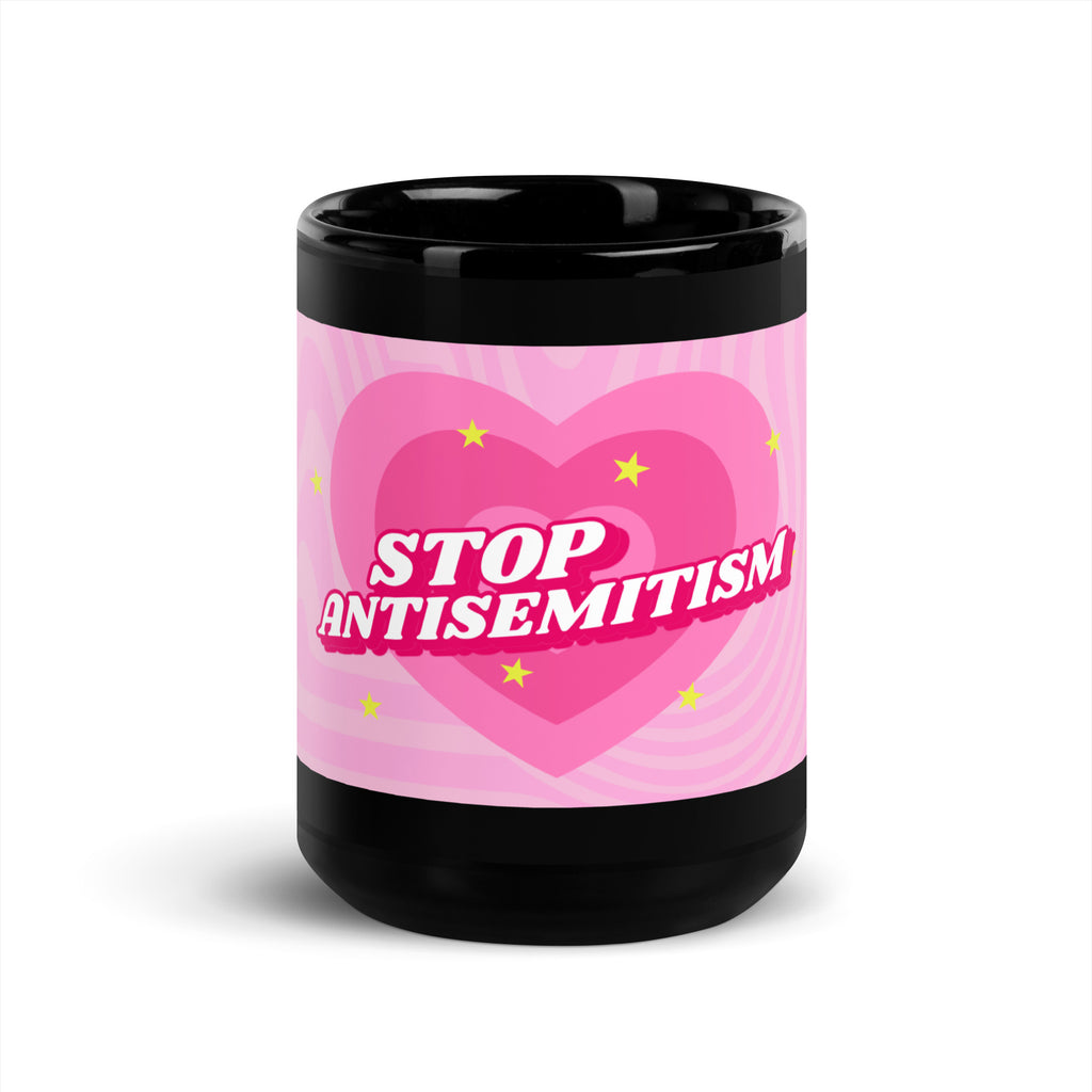 Pink Destiny | Antisemitism | Black Glossy Mug