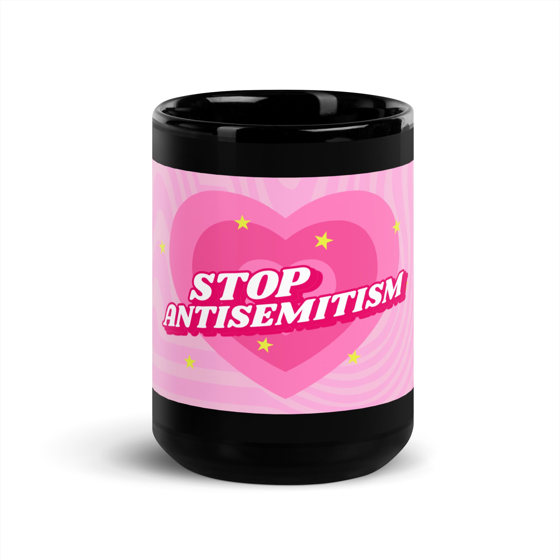 Pink Destiny | Antisemitism | Black Glossy Mug