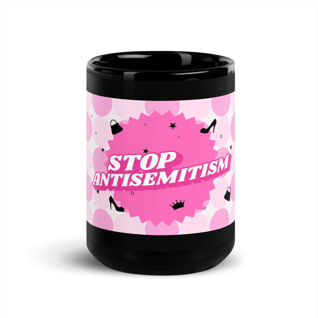 Pink Destiny | Antisemitism | Black Glossy Mug