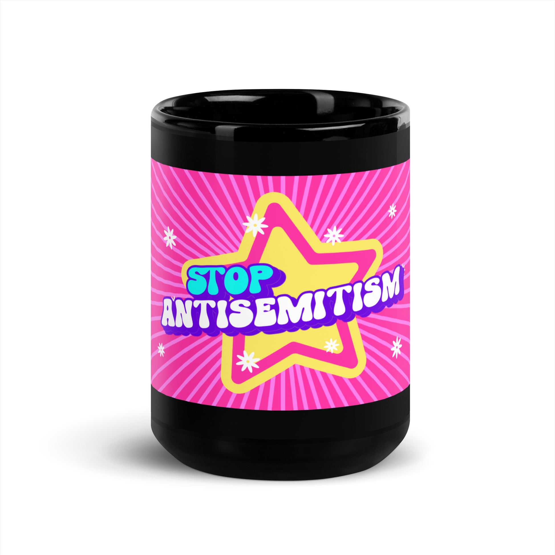 Pink Destiny | Antisemitism | Black Glossy Mug