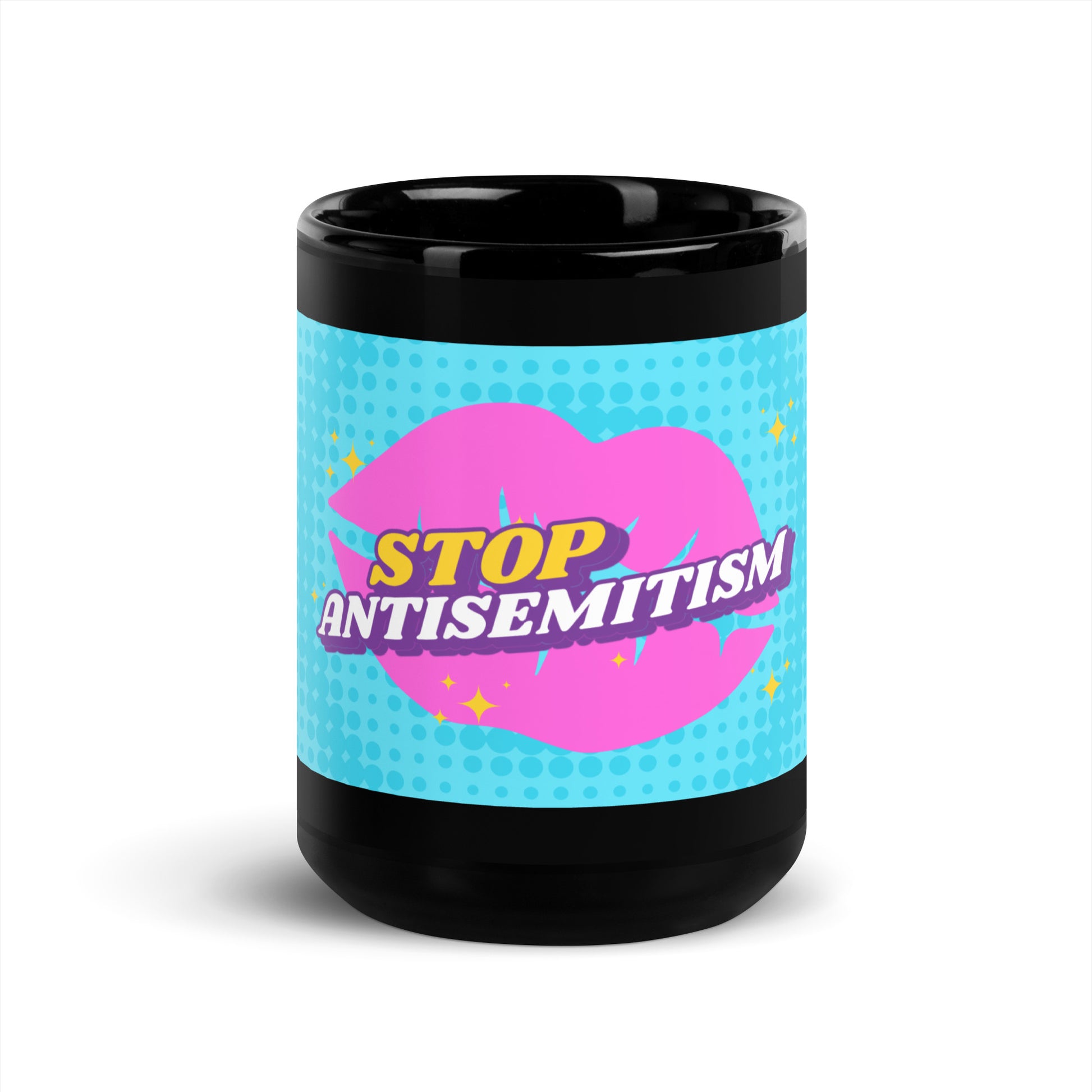 Pink Destiny | Antisemitism | Black Glossy Mug