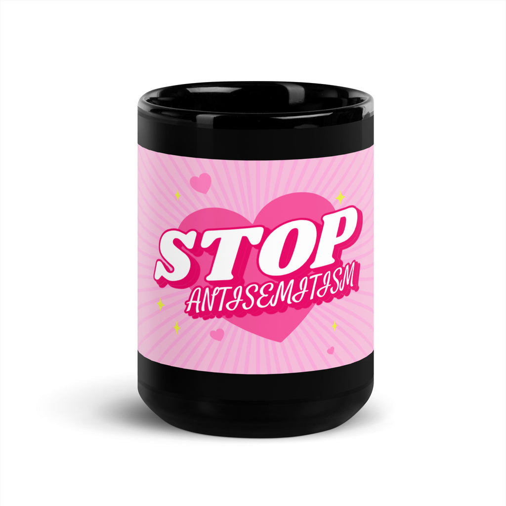 Pink Destiny | Antisemitism | Black Glossy Mug