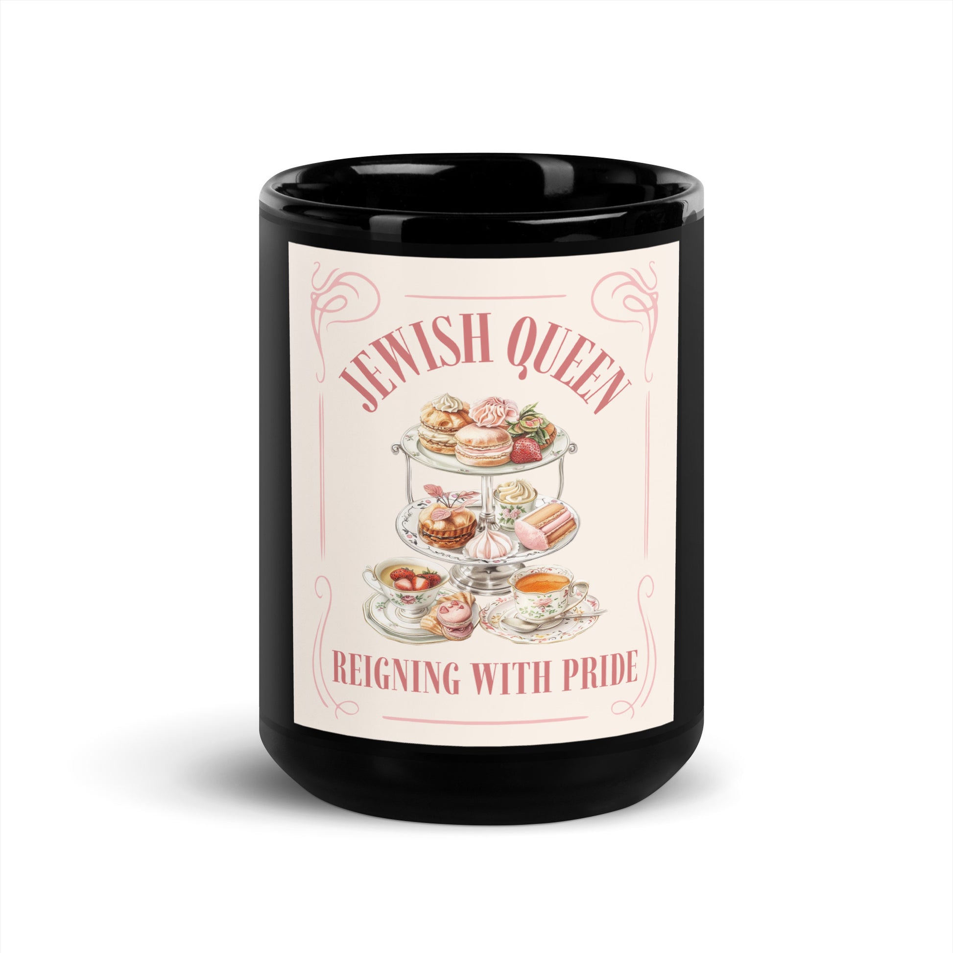 Jewish Queen | Black Glossy Mug