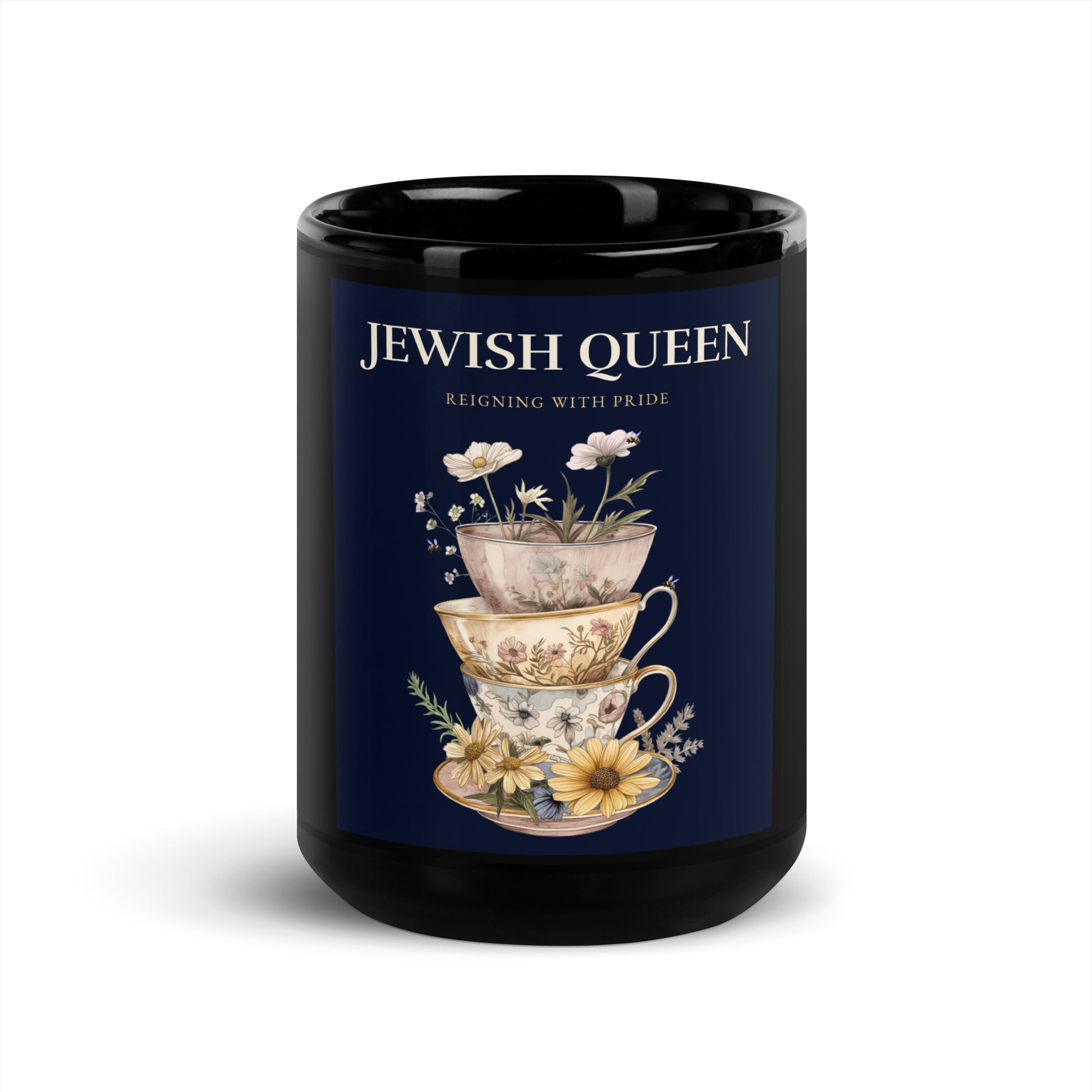 Jewish Queen | Black Glossy Mug