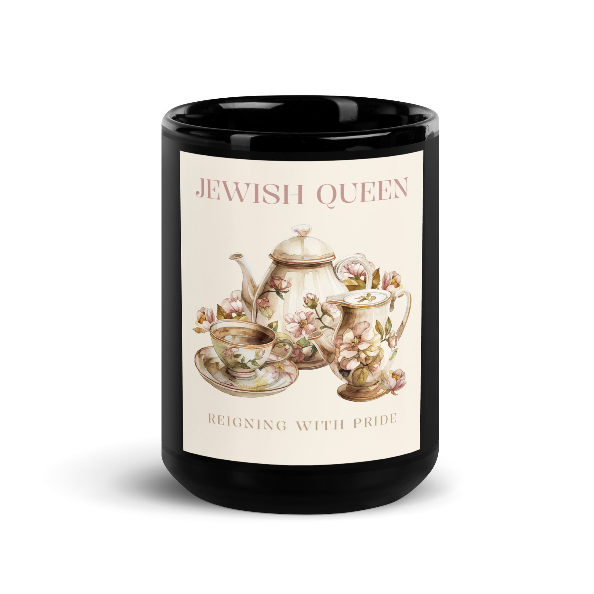 Jewish Queen | Black Glossy Mug