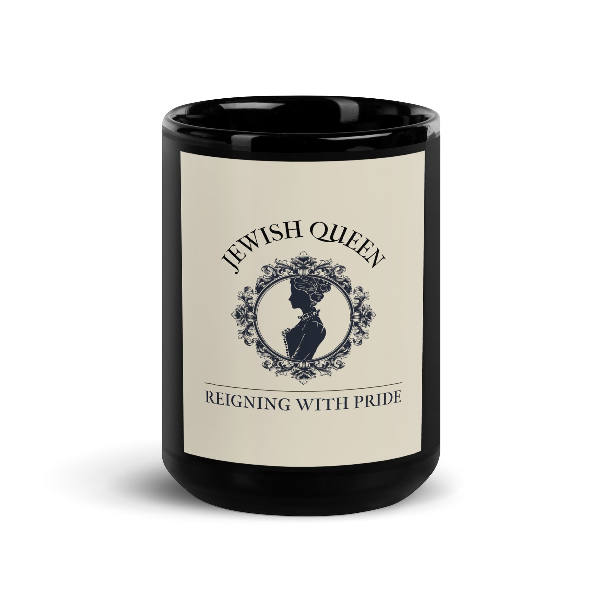 Jewish Queen | Black Glossy Mug
