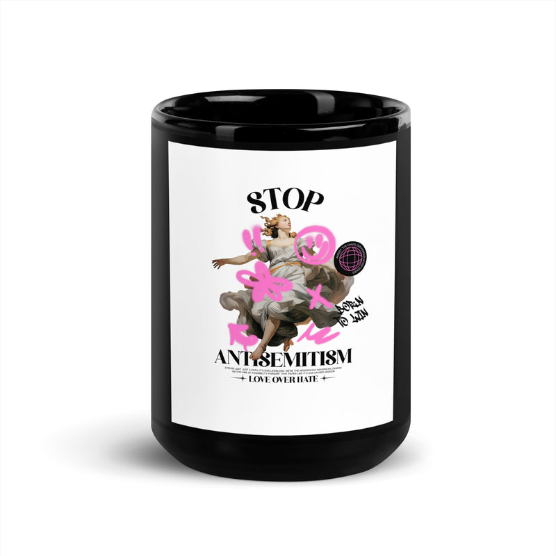 Classic Graffiti Fusion | Black Glossy Mug
