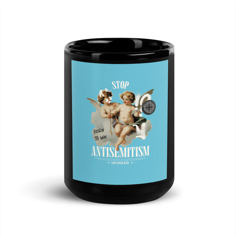 Classic Graffiti Fusion | Black Glossy Mug