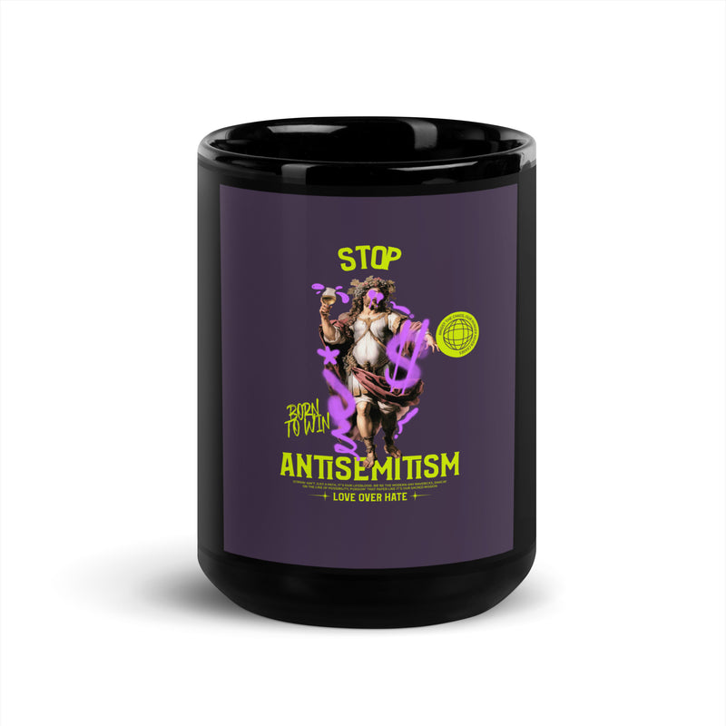 Classic Graffiti Fusion | Black Glossy Mug
