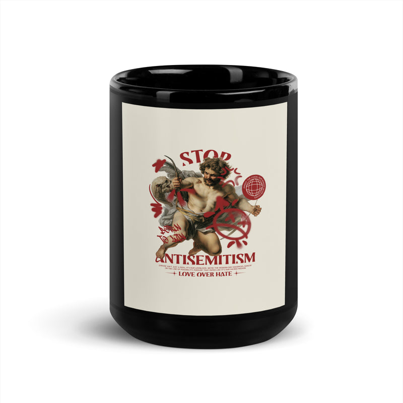 Classic Graffiti Fusion | Black Glossy Mug