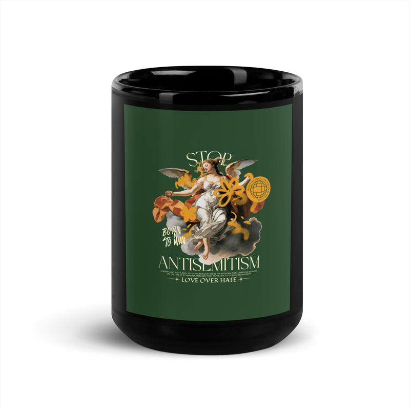 Classic Graffiti Fusion | Black Glossy Mug