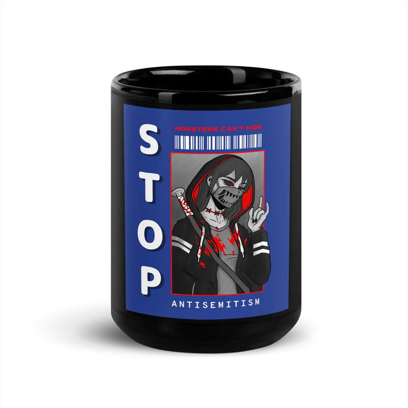 Monsters Can't Hide | Black Glossy Mug
