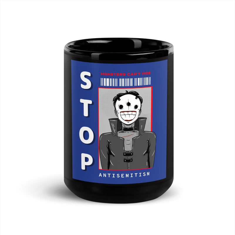 Monsters Can't Hide | Black Glossy Mug