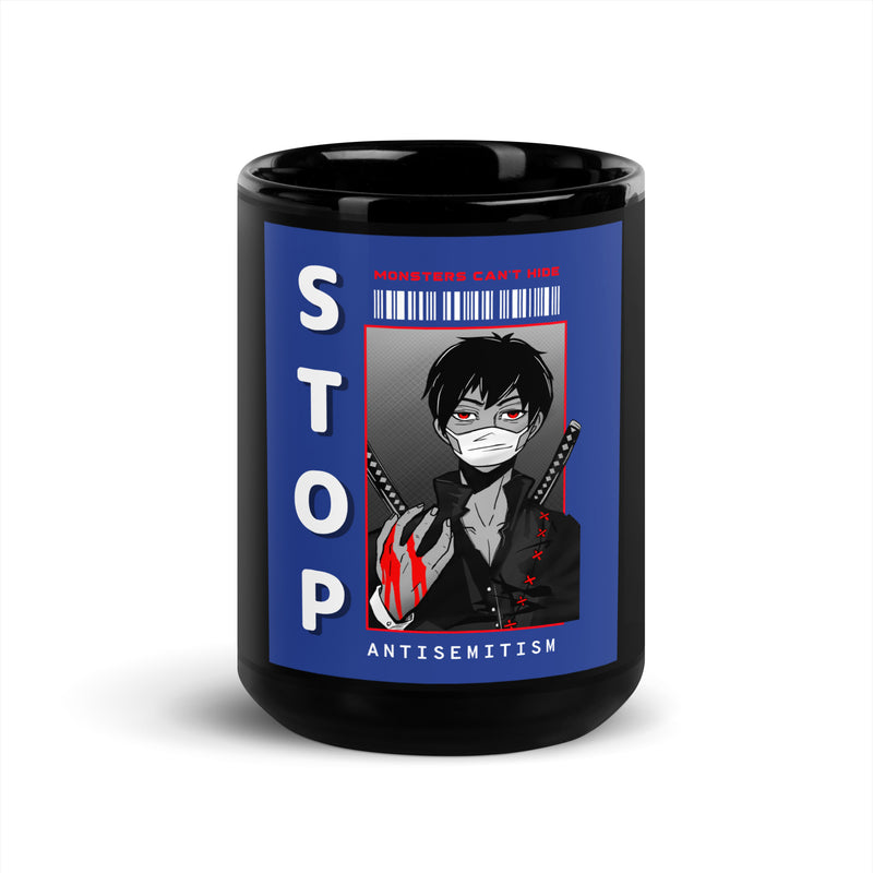 Monsters Can't Hide | Black Glossy Mug