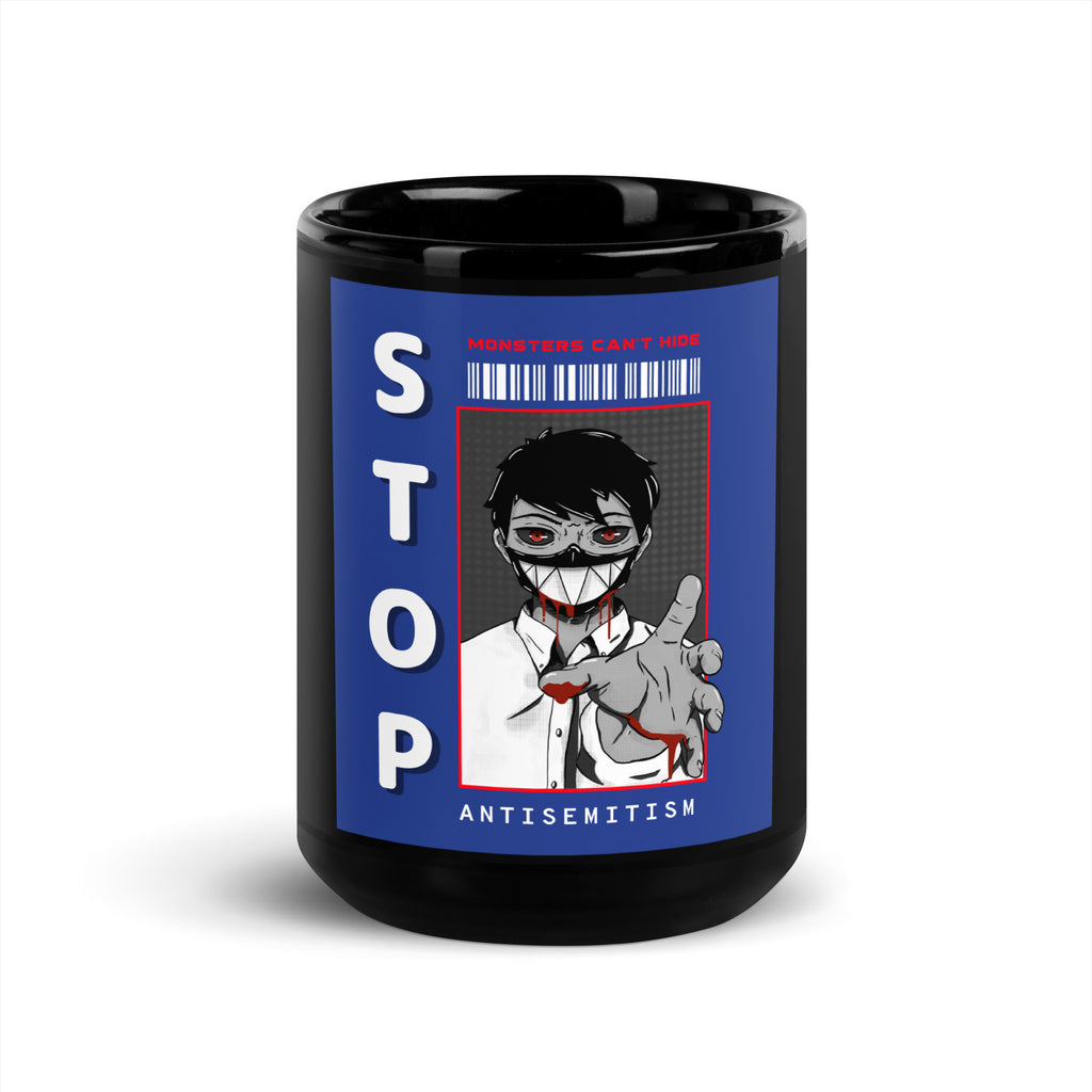 Monsters Can't Hide | Black Glossy Mug