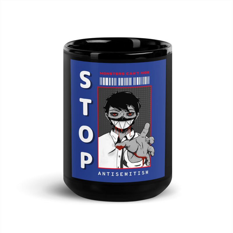 Monsters Can't Hide | Black Glossy Mug