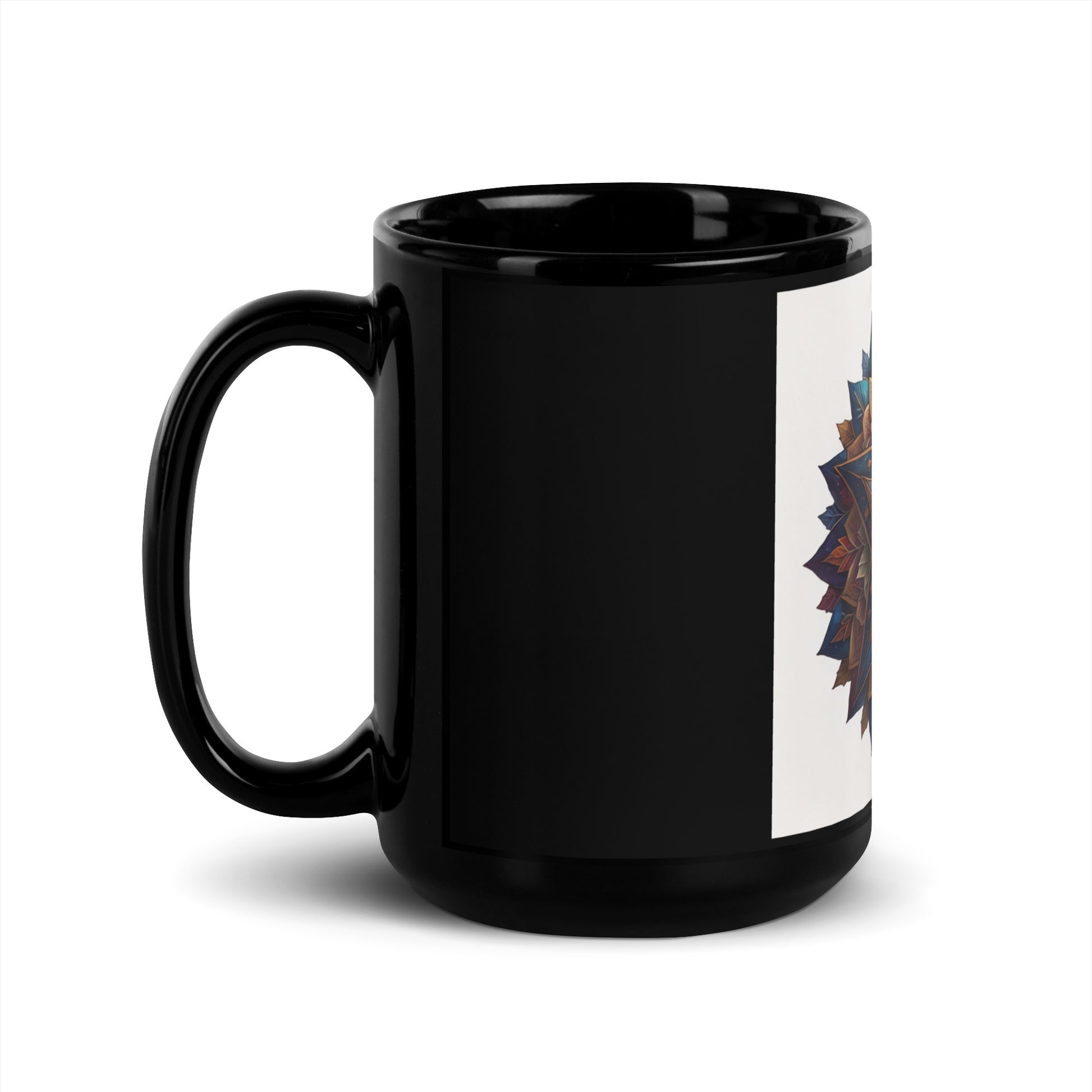 Vibrant Song | Star of David | Black Glossy Mug Jouparty