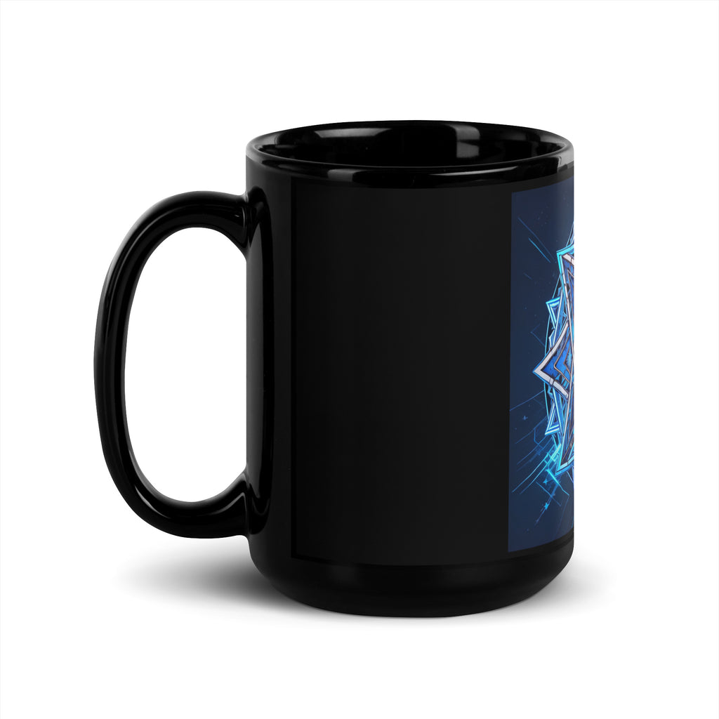 Magic Sound | Star of David | Black Glossy Mug Jouparty
