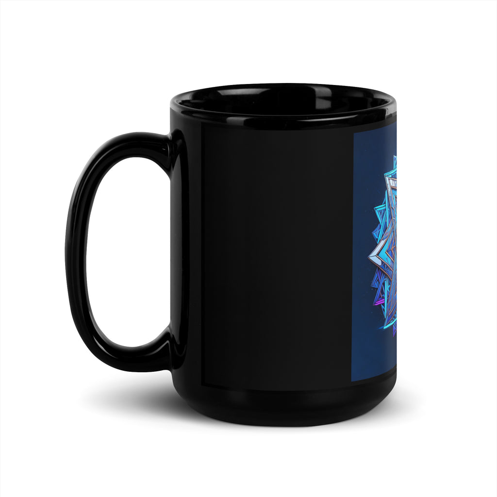 Magic Sound | Star of David | Black Glossy Mug Jouparty