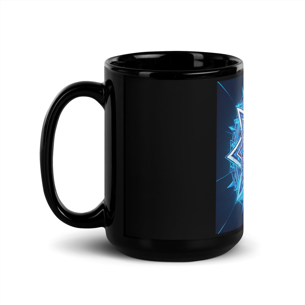 Magic Sound | Star of David | Black Glossy Mug Jouparty