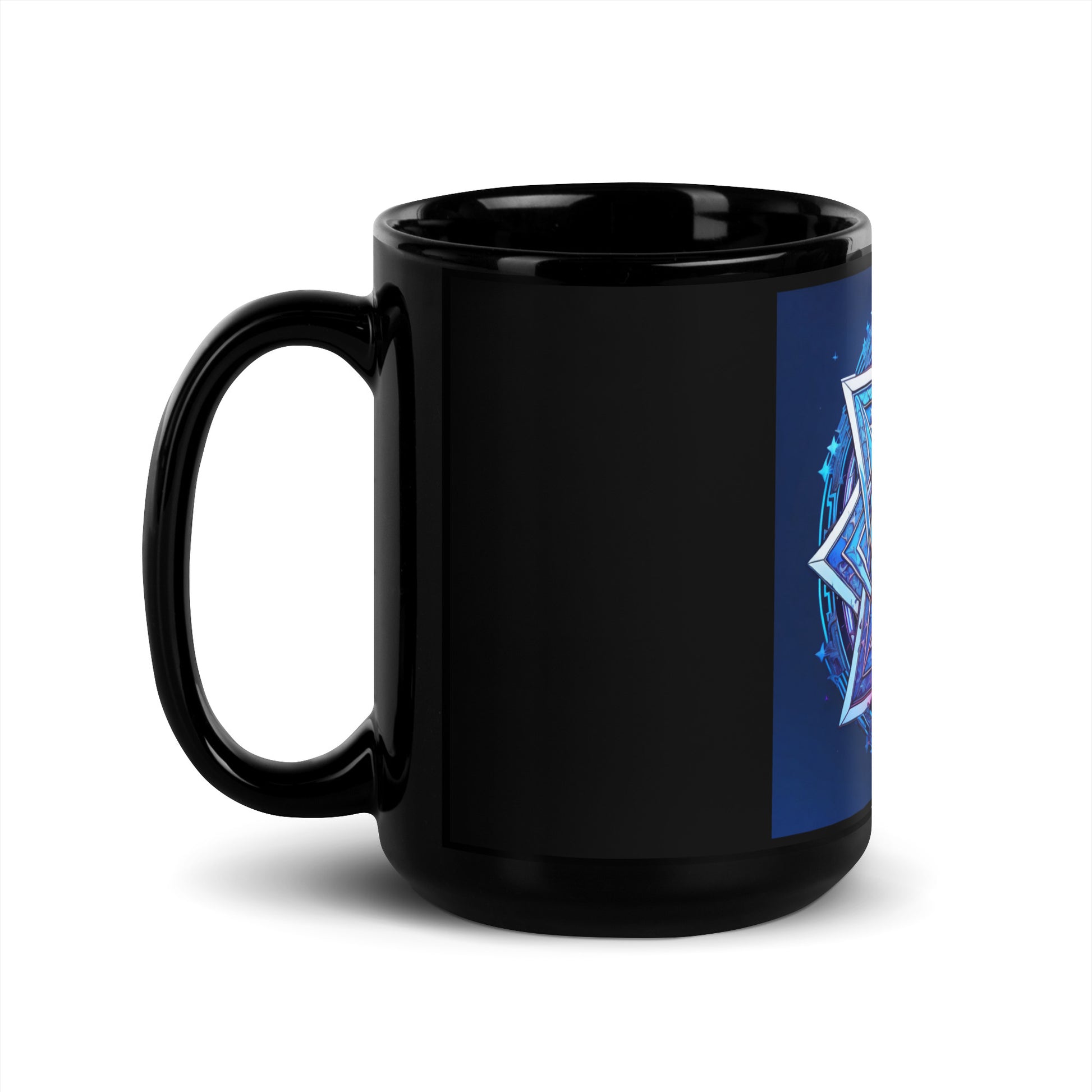 Magic Sound | Star of David | Black Glossy Mug Jouparty