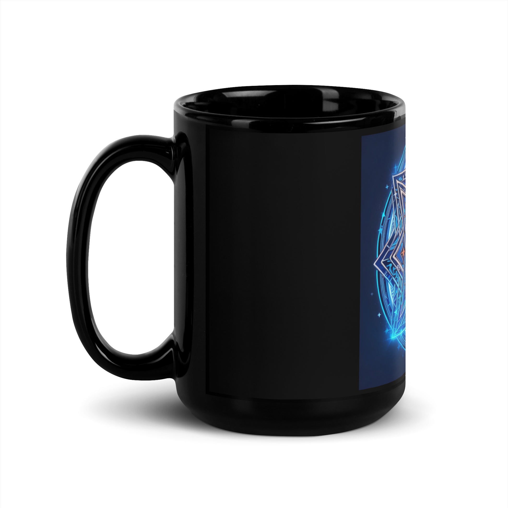 Magic Sound | Star of David | Black Glossy Mug Jouparty