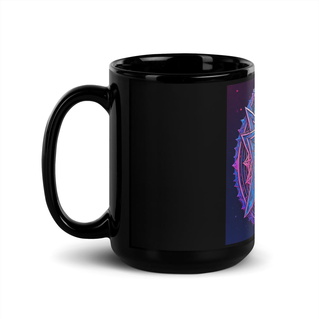 Magic Sound | Star of David | Black Glossy Mug Jouparty