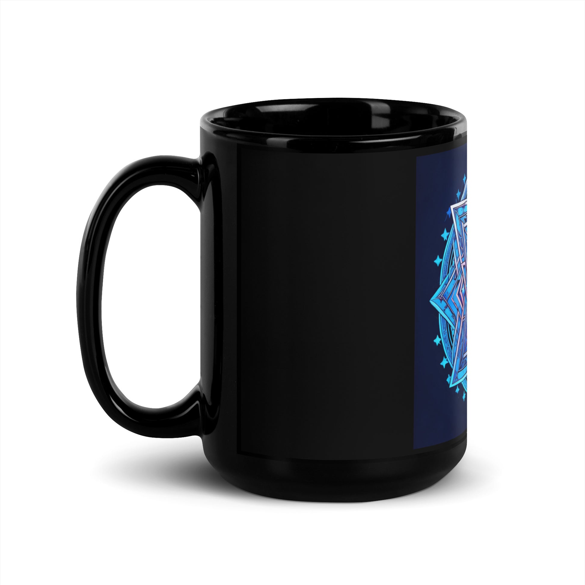 Magic Sound | Star of David | Black Glossy Mug Jouparty