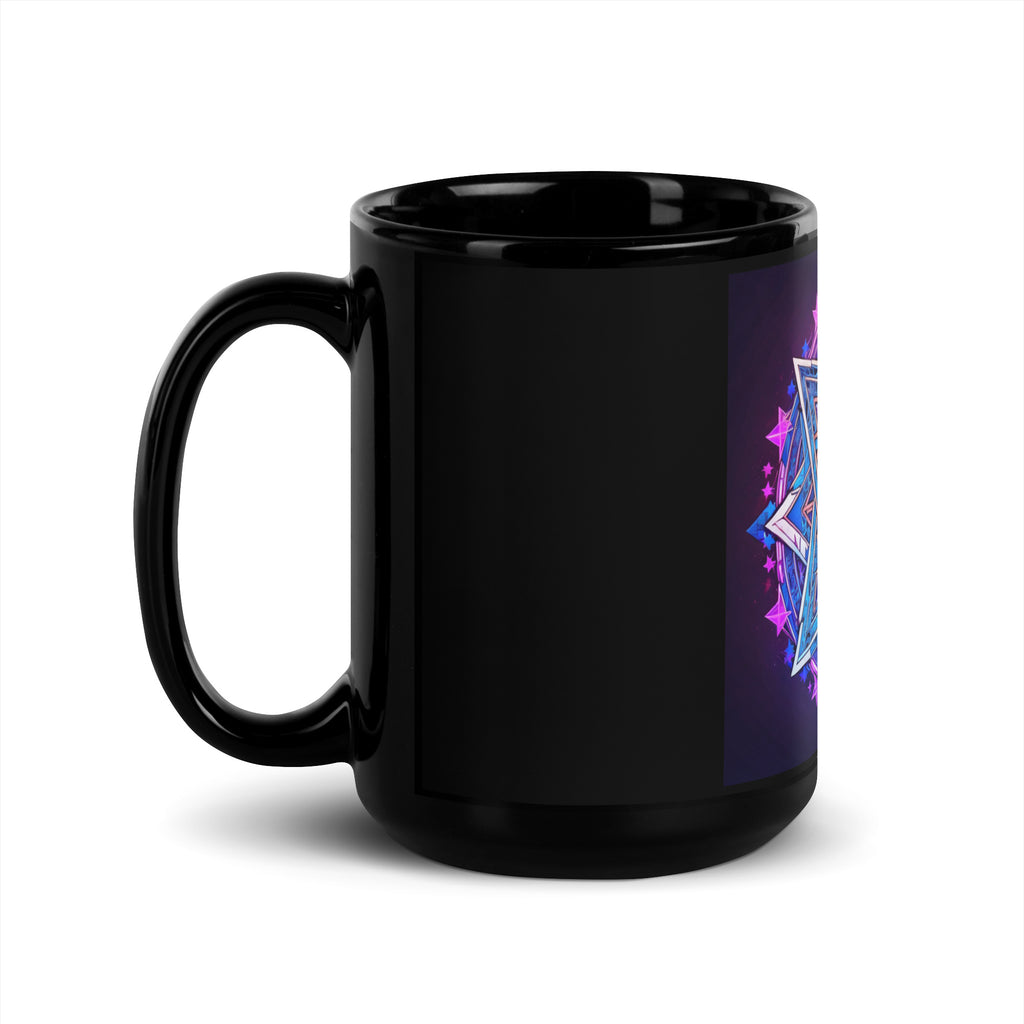 Magic Sound | Star of David | Black Glossy Mug Jouparty