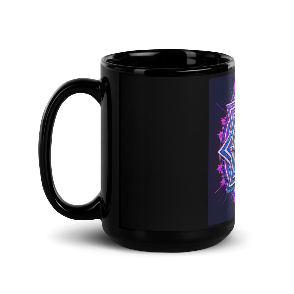 Magic Sound | Star of David | Black Glossy Mug Jouparty
