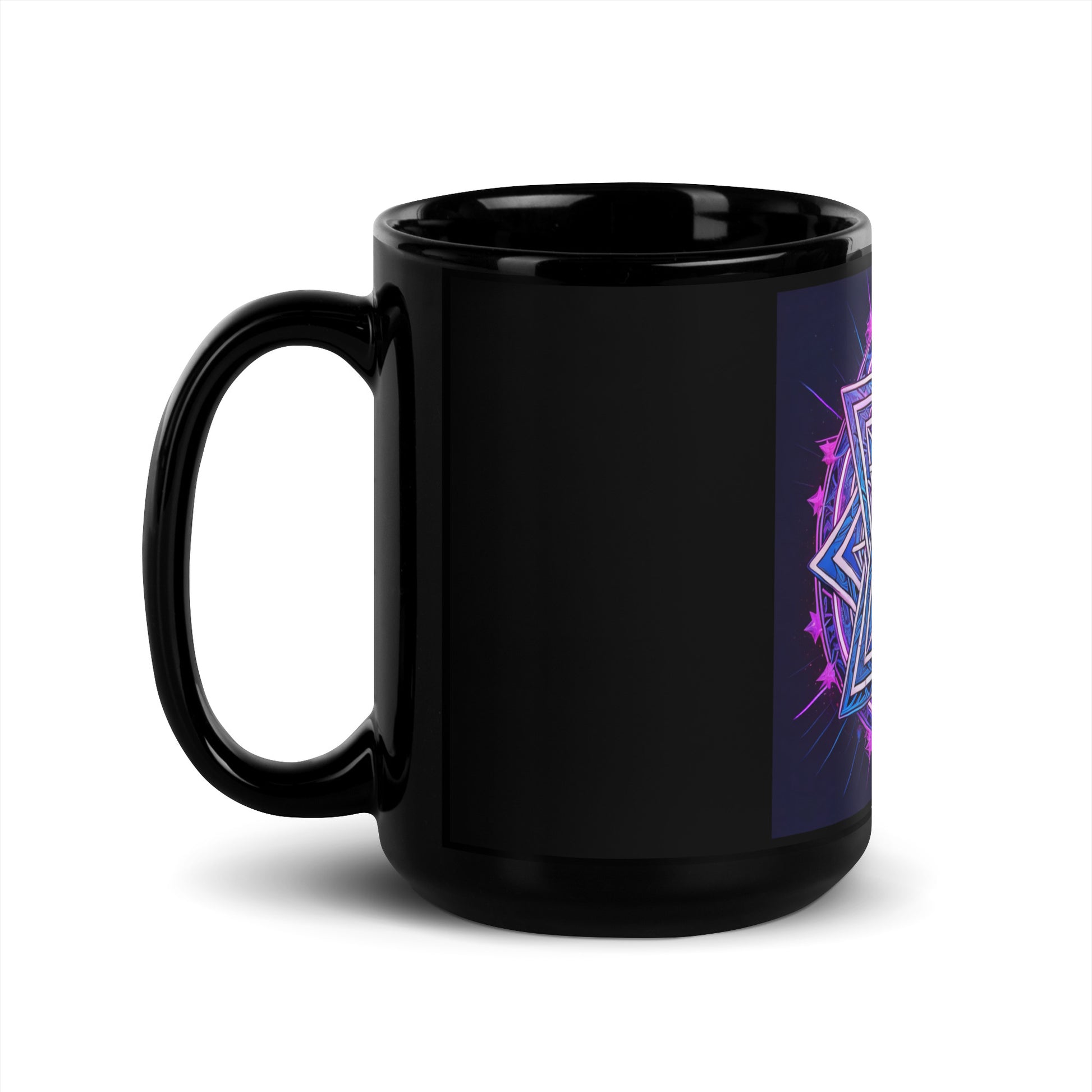 Magic Sound | Star of David | Black Glossy Mug Jouparty