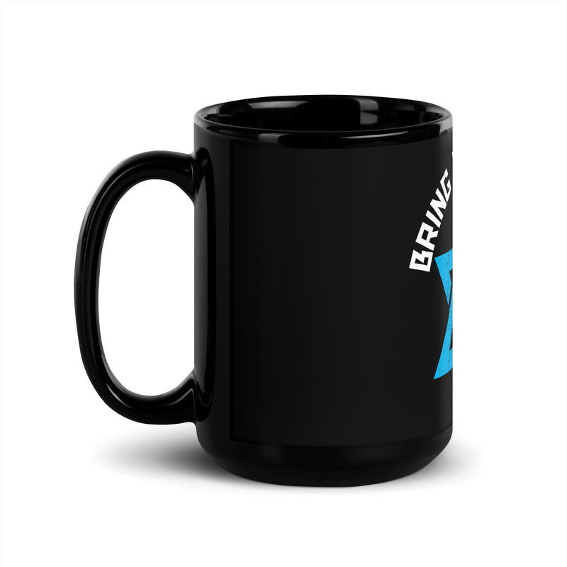 Bring Them Home | Star of David | Black Glossy Mug