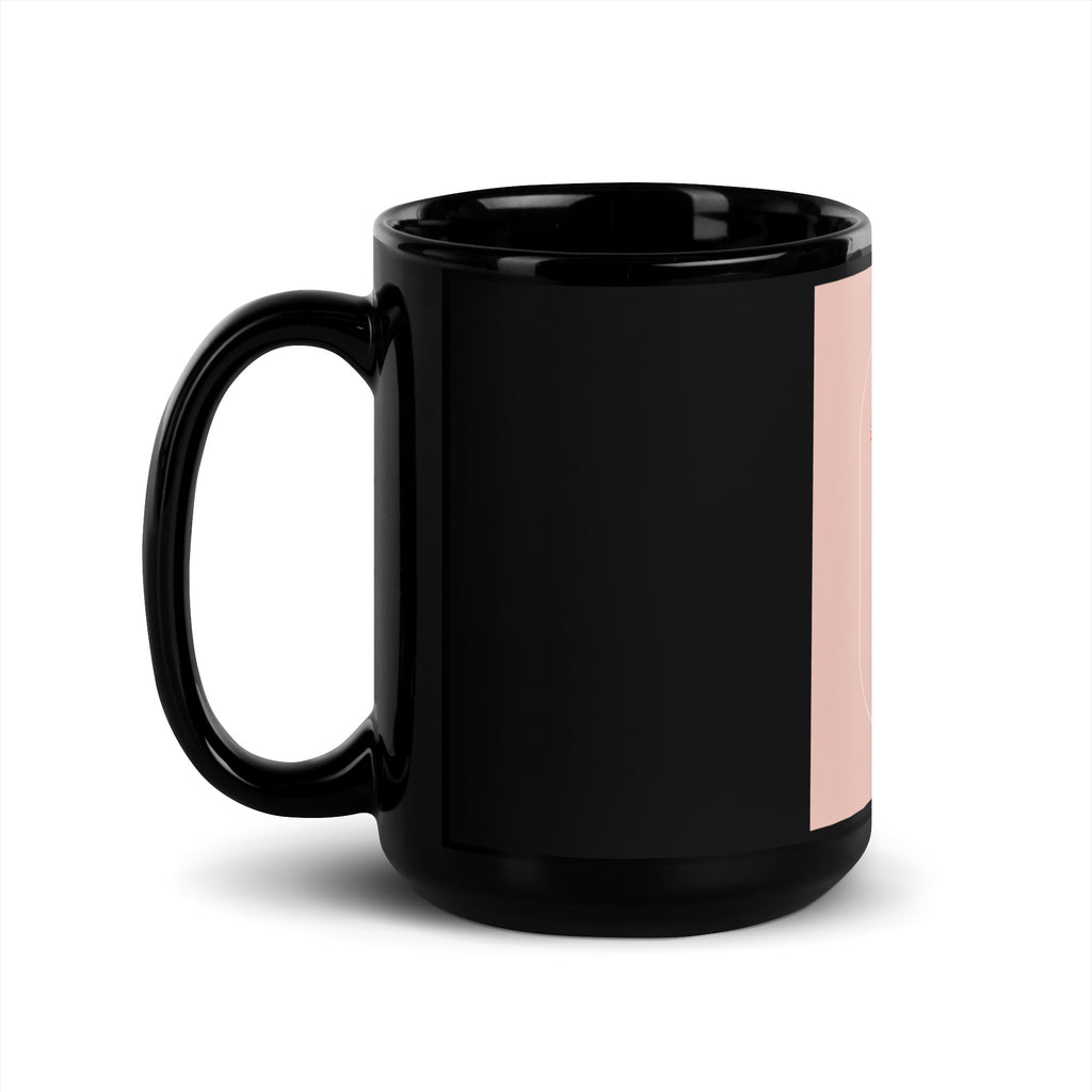 Stop Antisemitism | Plants & Flowers Edition | Black Glossy Mug