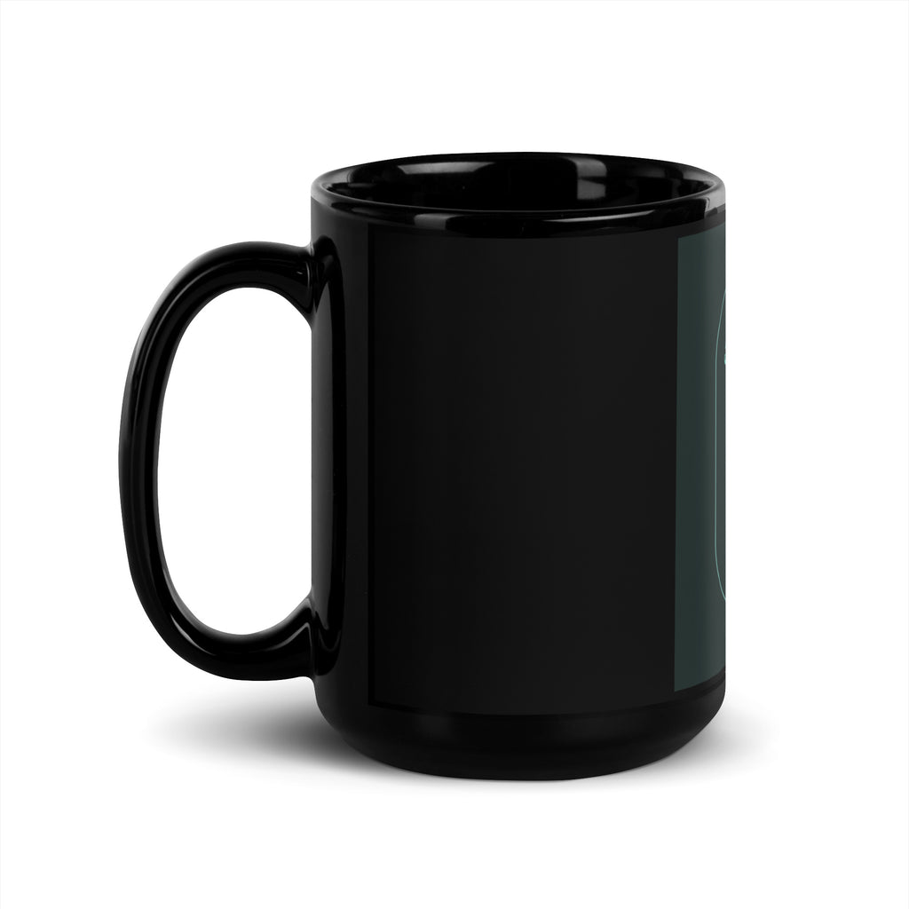 Stop Antisemitism | Plants & Flowers Edition | Black Glossy Mug