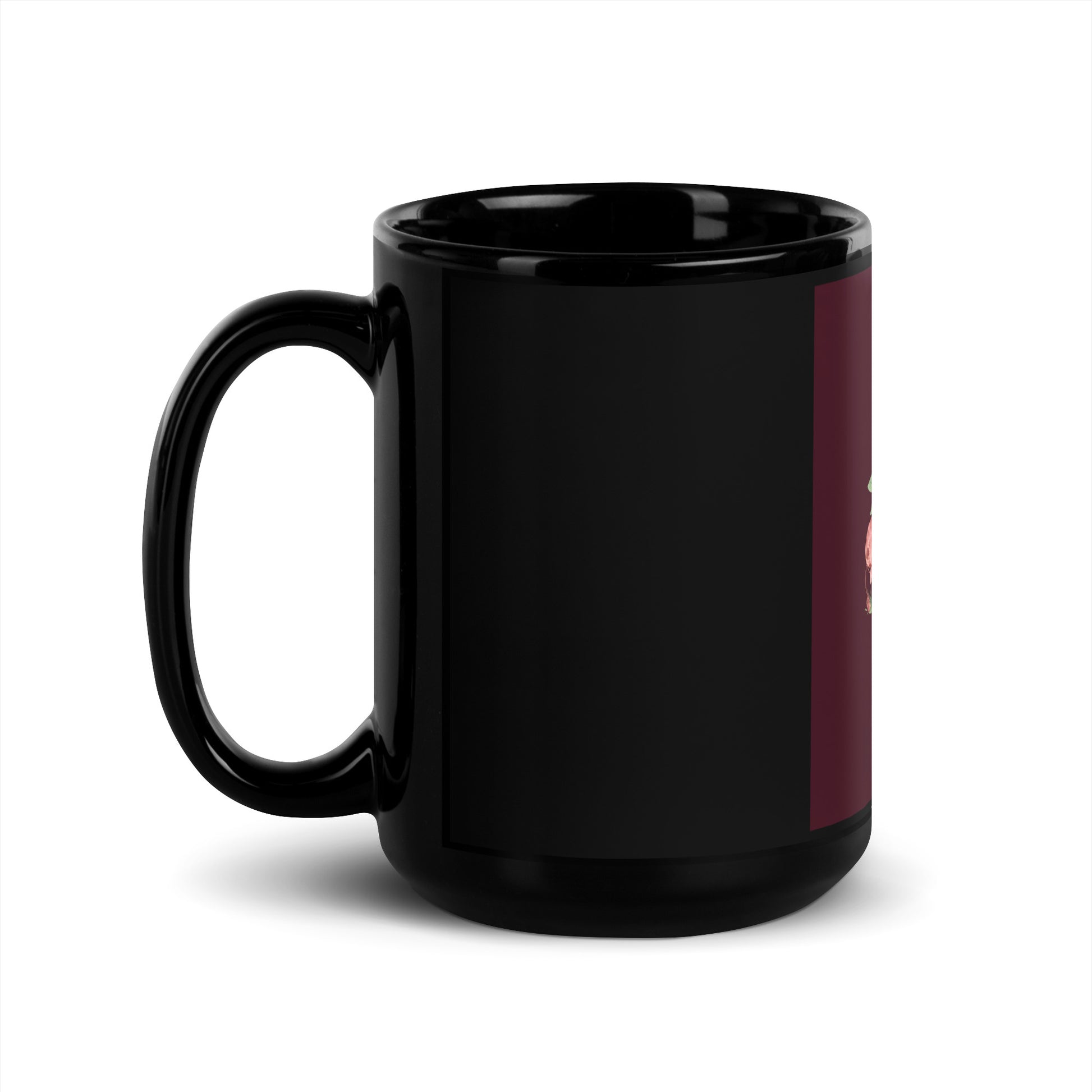 Stop Antisemitism | Plants & Flowers Edition | Black Glossy Mug