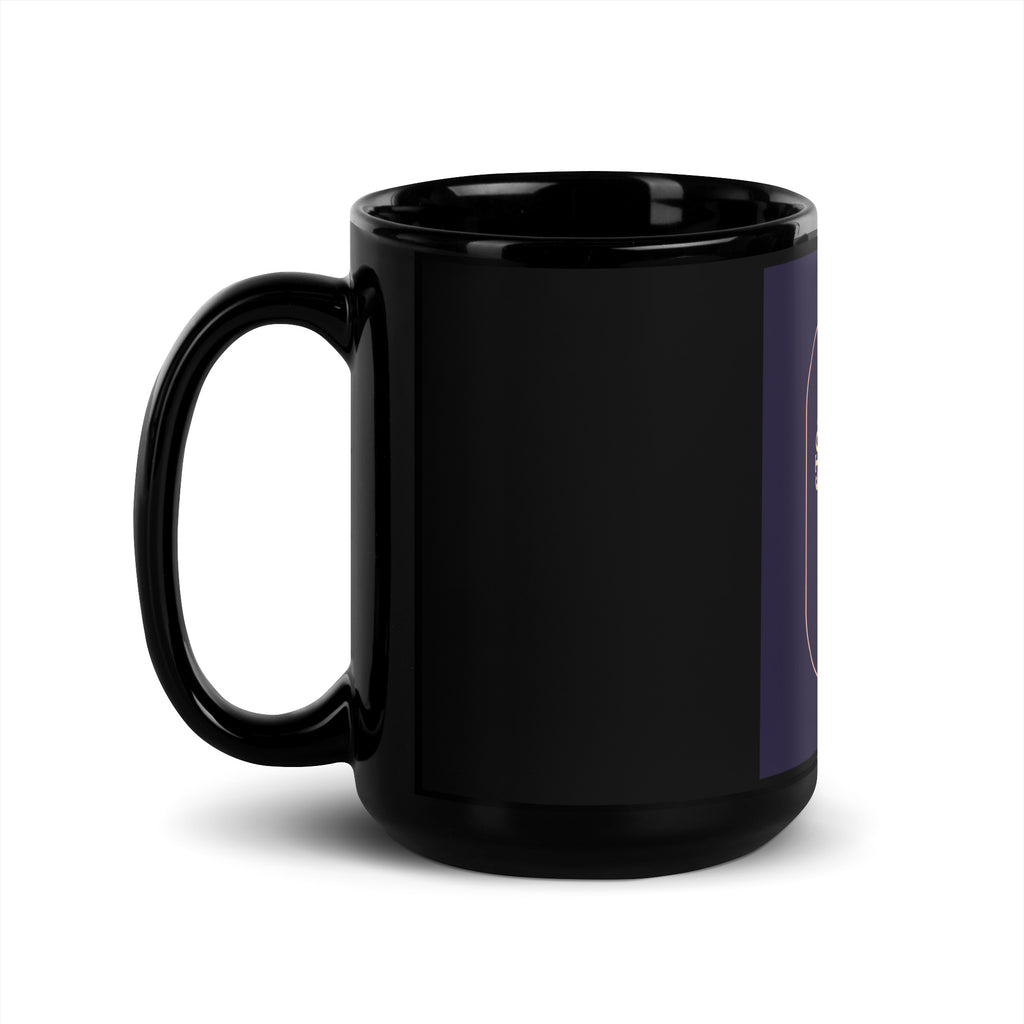 Stop Antisemitism | Plants & Flowers Edition | Black Glossy Mug