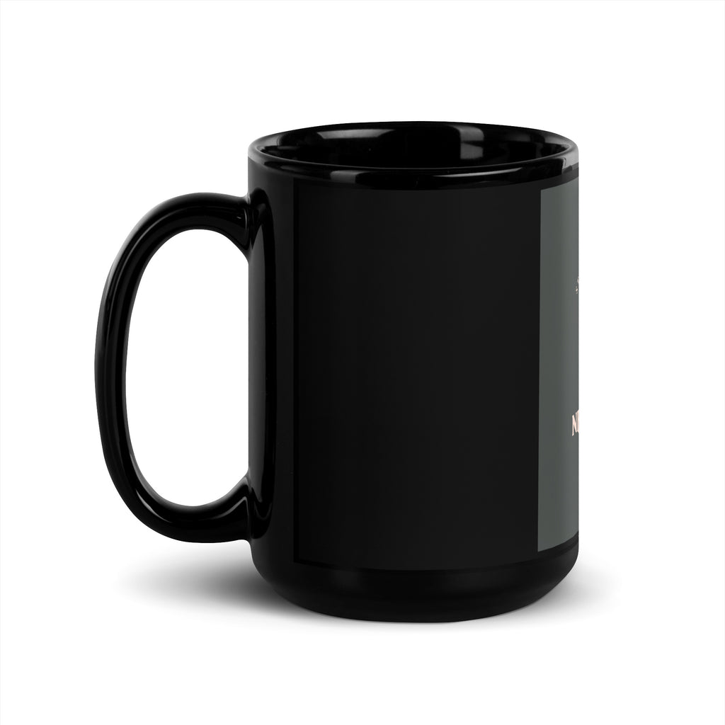 Stop Antisemitism | Plants & Flowers Edition | Black Glossy Mug