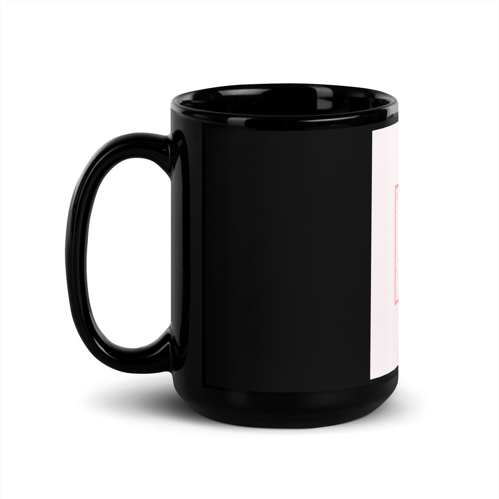 Stop Antisemitism | Plants & Flowers Edition | Black Glossy Mug