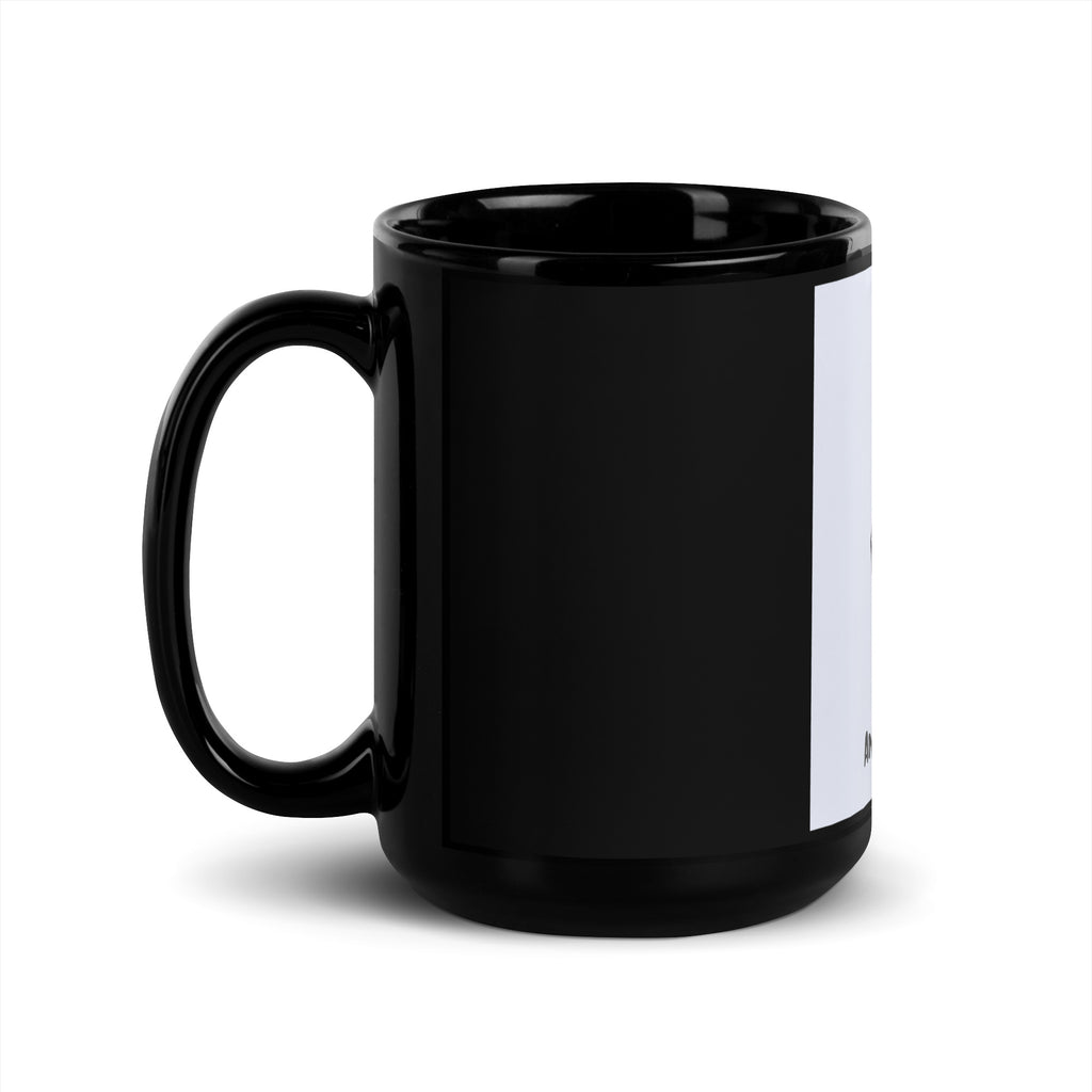 Stop Antisemitism | Plants & Flowers Edition | Black Glossy Mug