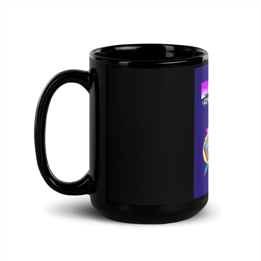 Retro Neon Animal | Fight Antisemitism | Black Glossy Mug