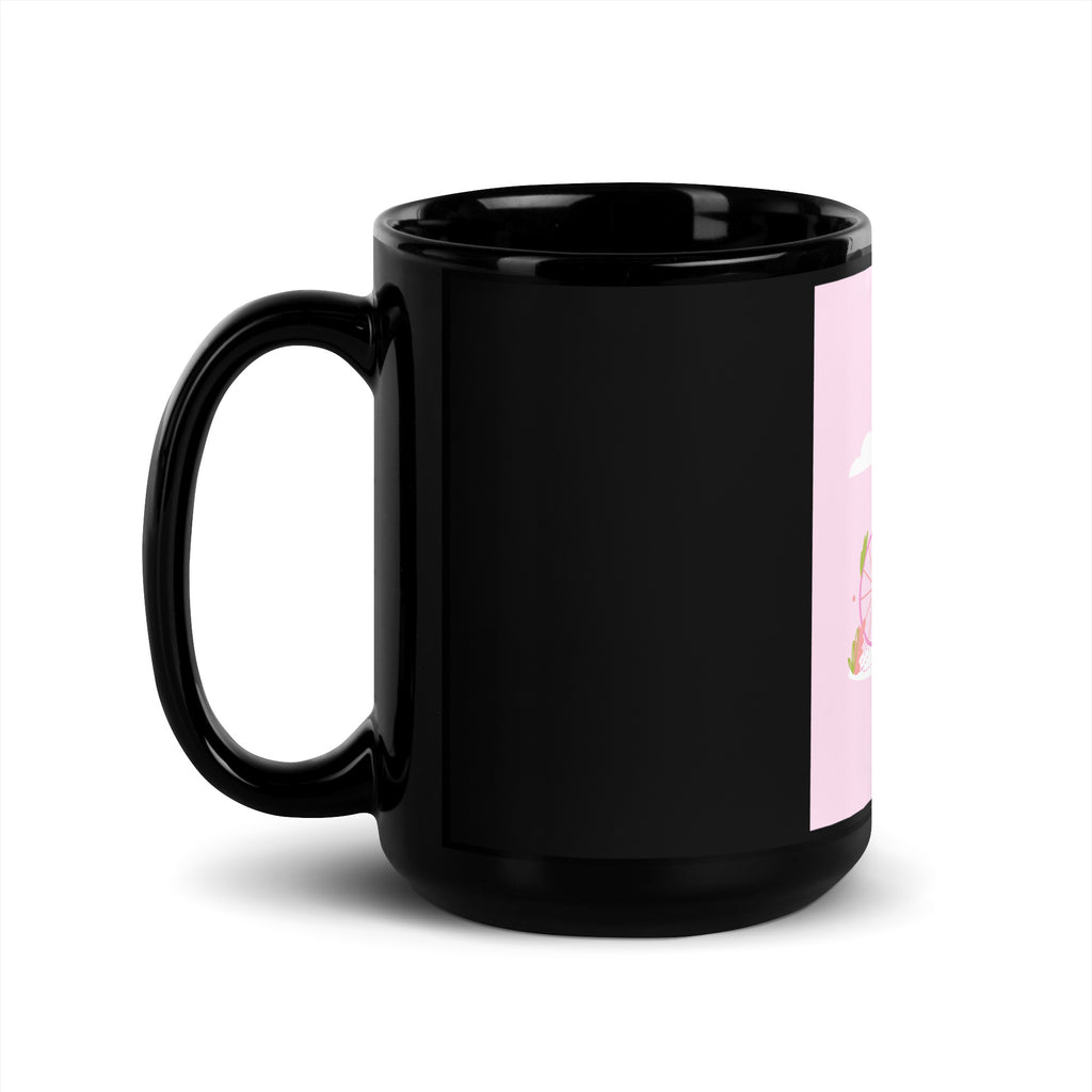 Bike Journey | Stop Antisemitism | Black Glossy Mug
