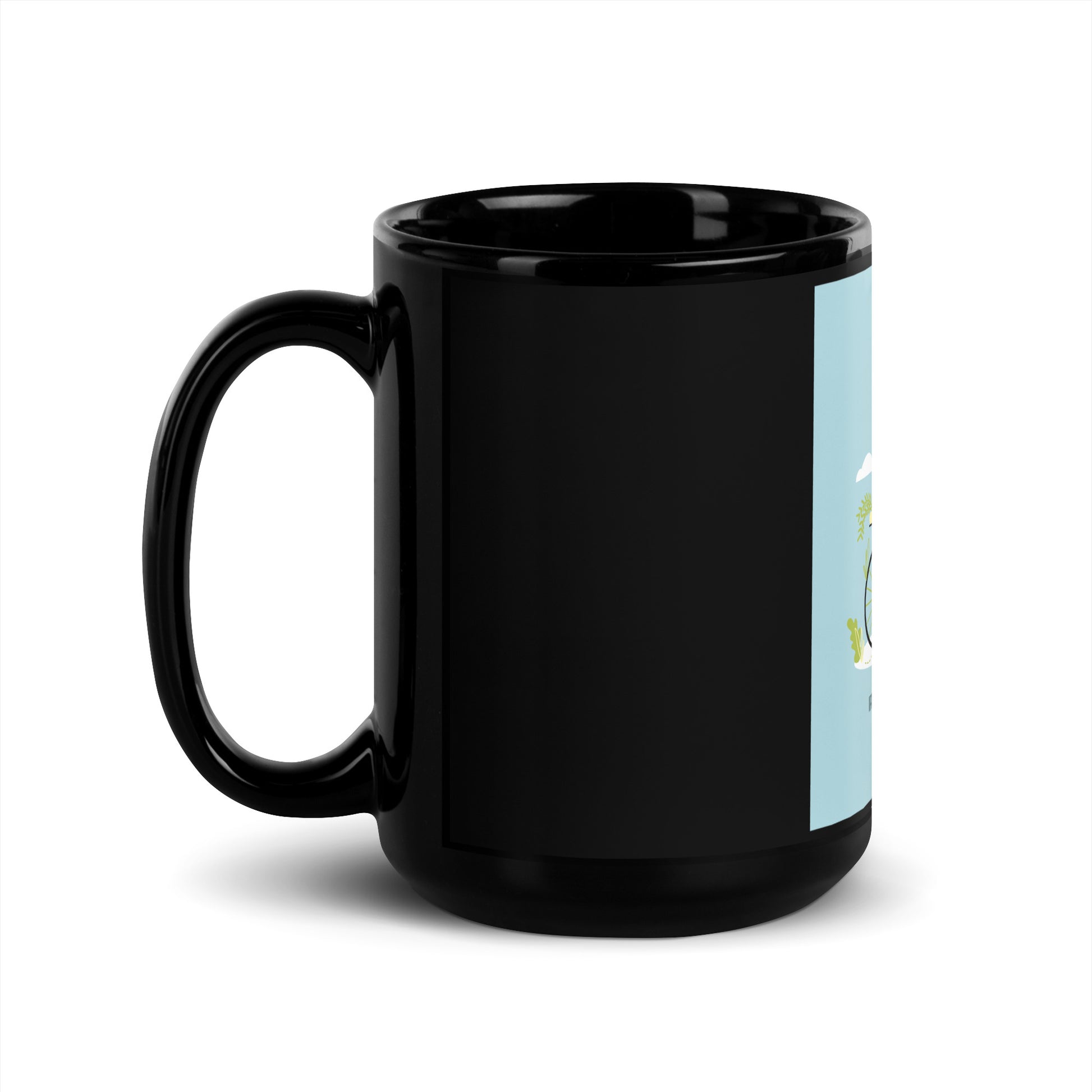 Bike Journey | Stop Antisemitism | Black Glossy Mug