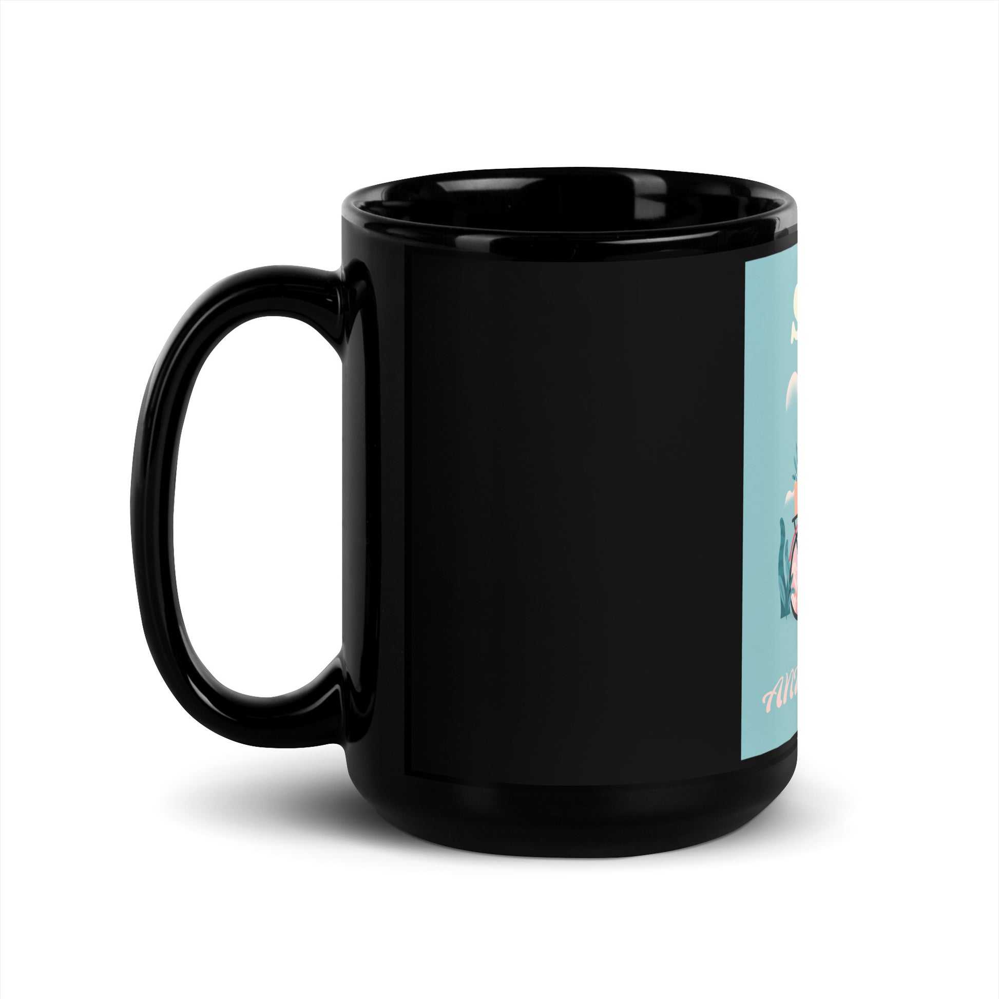 Bike Journey | Stop Antisemitism | Black Glossy Mug