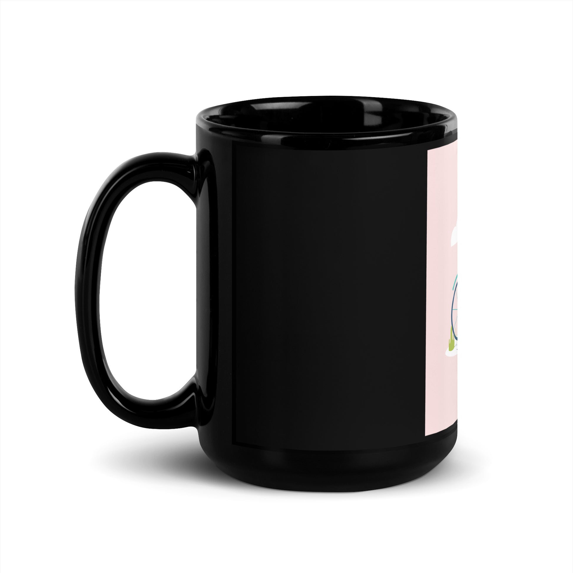 Bike Journey | Stop Antisemitism | Black Glossy Mug