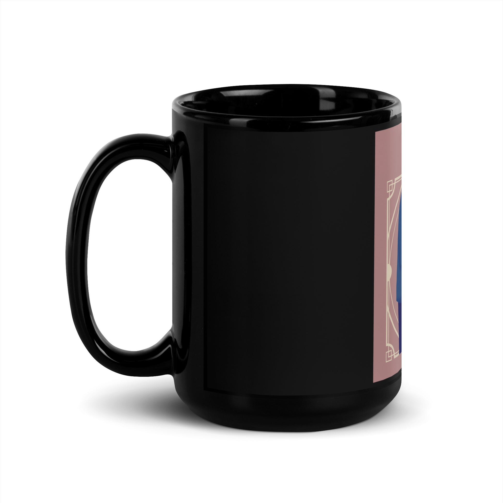 Art Deco Love Story | No Antisemitism | Black Glossy Mug