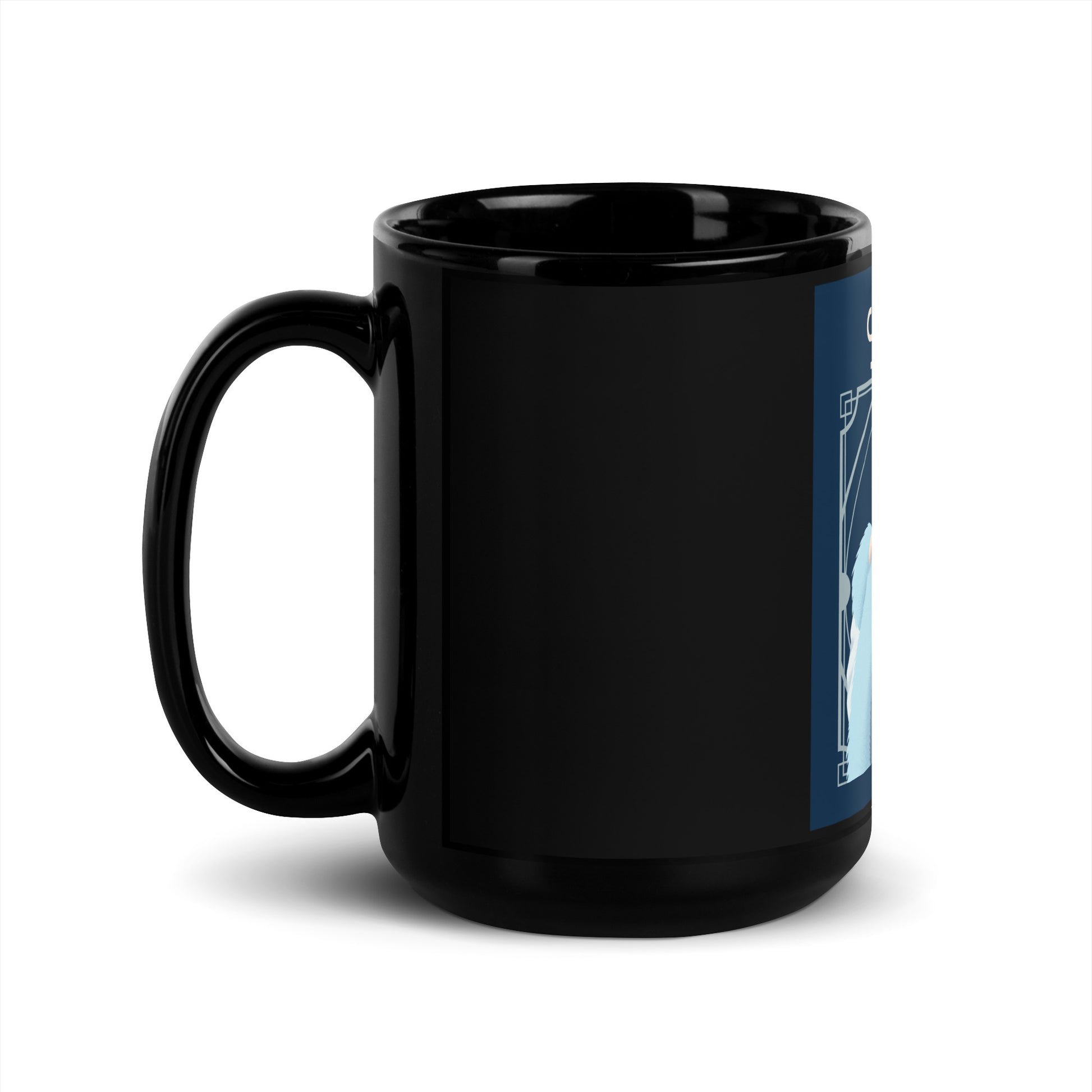 Art Deco Love Story | No Antisemitism | Black Glossy Mug