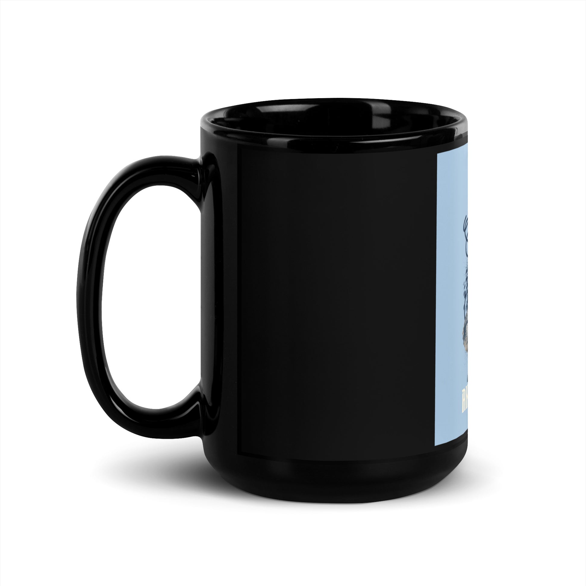 Graffiti Statue Anthem | No Antisemitism | Black Glossy Mug